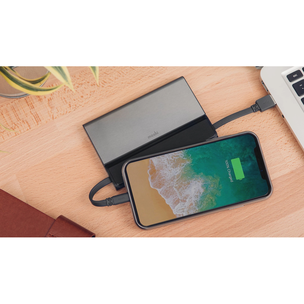 Портативный аккумулятор Moshi IonBank 5K. Емкость 5150 мАч. Цвет серый.